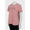 Pink T-shirt with logo