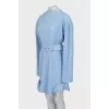 Blue pleated dress