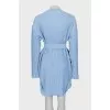 Blue pleated dress