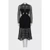 Lace dress with cutouts