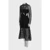 Lace dress with cutouts