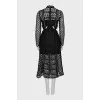 Lace dress with cutouts