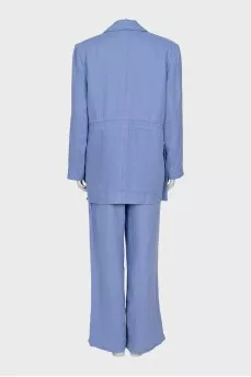 Linen suit with trousers