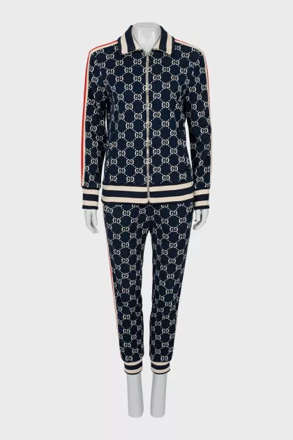 Tracksuit with a signature monogram
