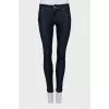 Skinny fit jeans with zippers