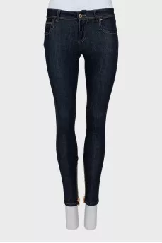 Джинсы skinny fit с молниям