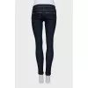 Skinny fit jeans with zippers