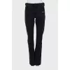 Jeans with slits at the bottom