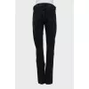 Jeans with slits at the bottom