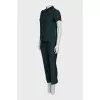 Blouse and trousers suit