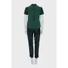 Blouse and trousers suit