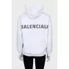Oversized hoodie with branded logo on the back