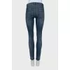 Skinny fit jeans with embroidery