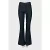 Mid-rise flared jeans
