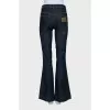 Mid-rise flared jeans