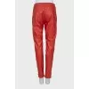 Trousers with zippers on the sides