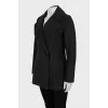 Black coat with buttons