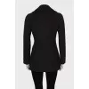 Black coat with buttons