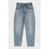 Блакитні завужені джинси