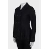 Double-breasted jacket with pleats