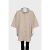 Oversized shirt with patch pocket