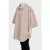 Oversized shirt with patch pocket