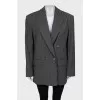 Pinstripe wool jacket