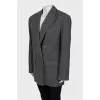 Pinstripe wool jacket