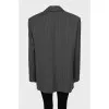 Pinstripe wool jacket