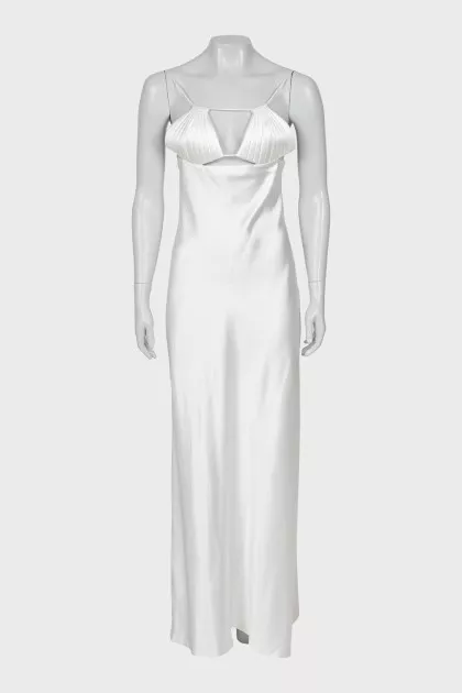 White maxi dress