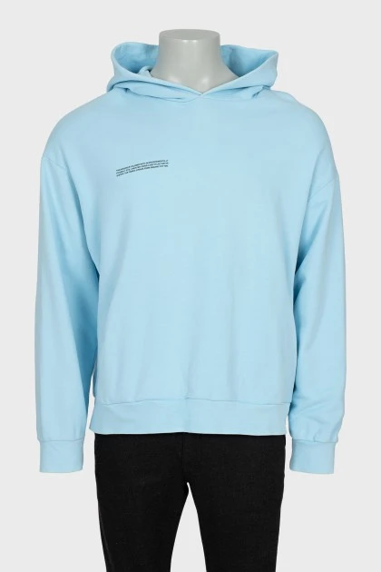 Чоловіче худі oversize блакитного кольору
