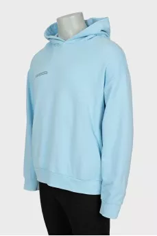 Чоловіче худі oversize блакитного кольору