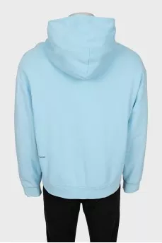 Чоловіче худі oversize блакитного кольору