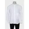 Men's collarless shirt