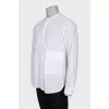 Men's collarless shirt