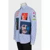 Men's shirt with appliques