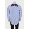 Men's shirt with appliques
