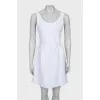 White sleeveless dress