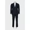 Men's pinstripe wool suit