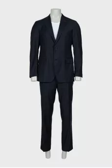 Men's pinstripe wool suit