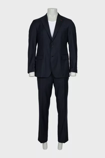 Men's pinstripe wool suit