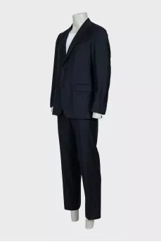 Men's pinstripe wool suit