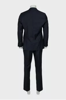 Men's pinstripe wool suit
