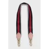 Leather bag with bamboo handle
