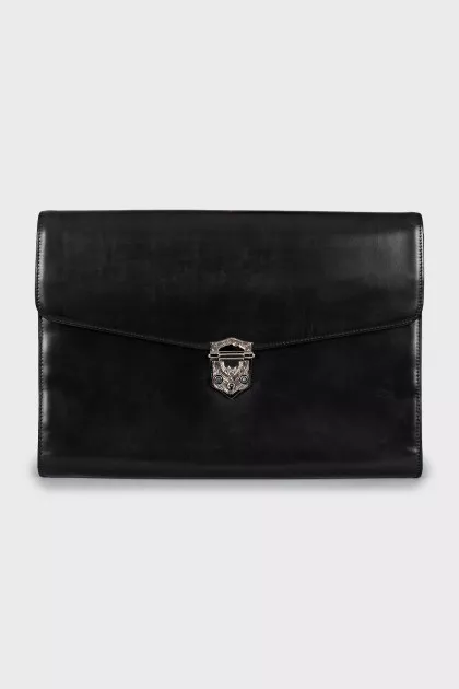 Men's leather clutch