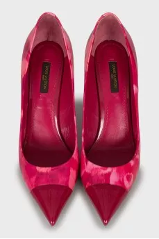 Patent Leather Shoes with Print