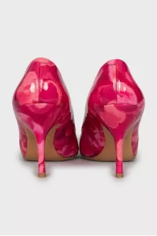 Patent Leather Shoes with Print