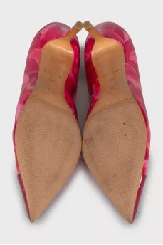 Patent Leather Shoes with Print