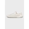 White sneakers with perforation