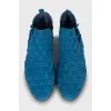 Men's boots with decorative lacing